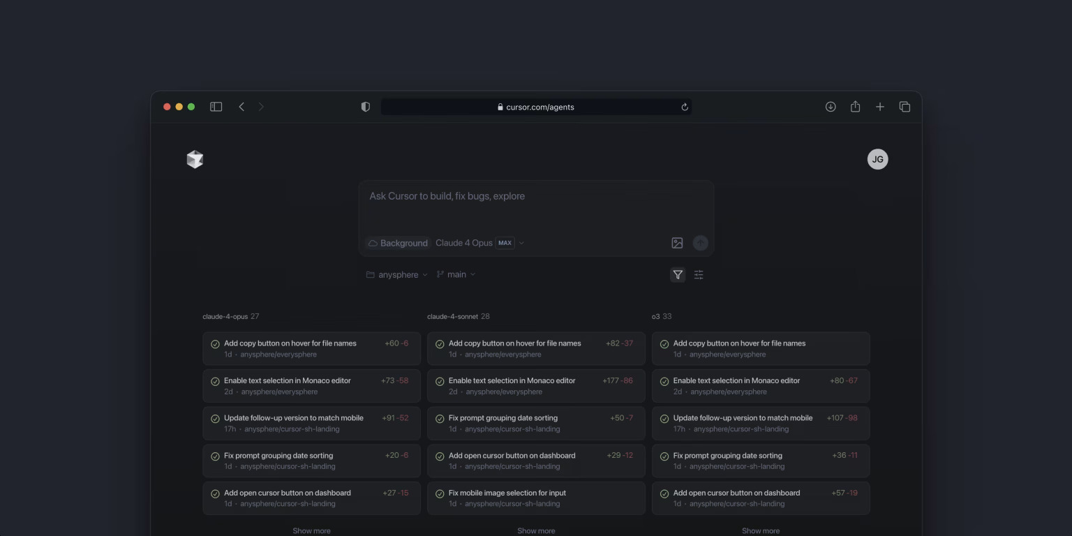 کورسور اِیجنت روی وب و موبایل فعال شد